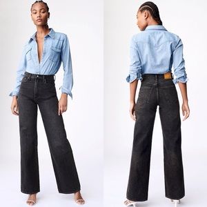 Aritzia Denim Forum The Coco High Rise Wide Leg 27